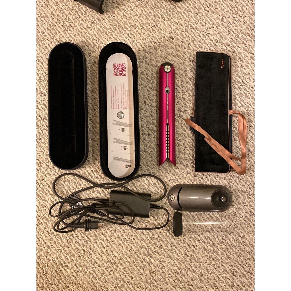 【SOLD】Dyson Corrale Hair Straightener Fushia pink with storage box
